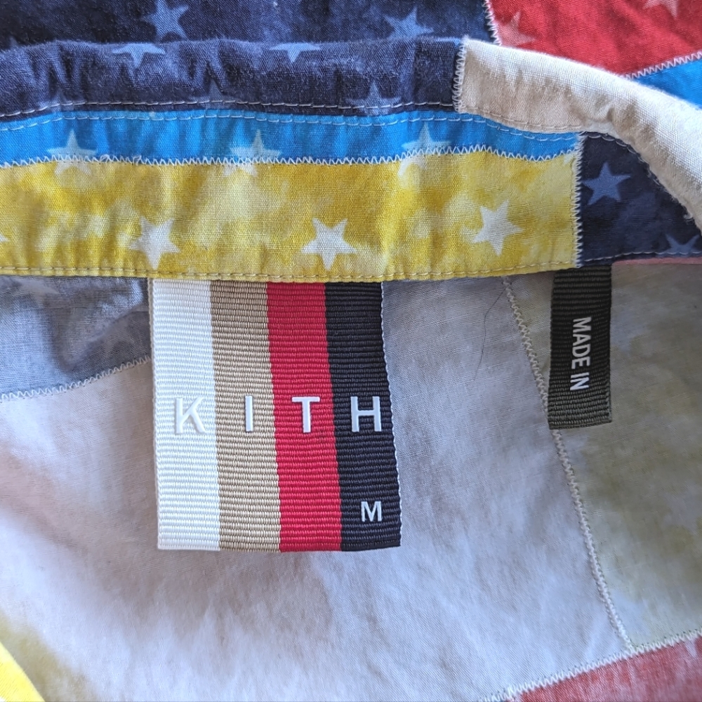 Kith Mixed Stars Patchwork Camp Collar Shirt - image 2